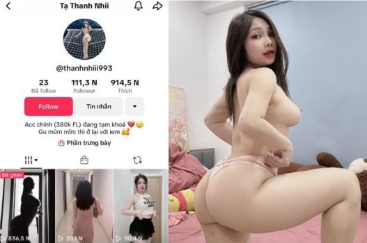 Clip nóng Tạ Thanh Nhi vòng ba lớn mê kiểu chó